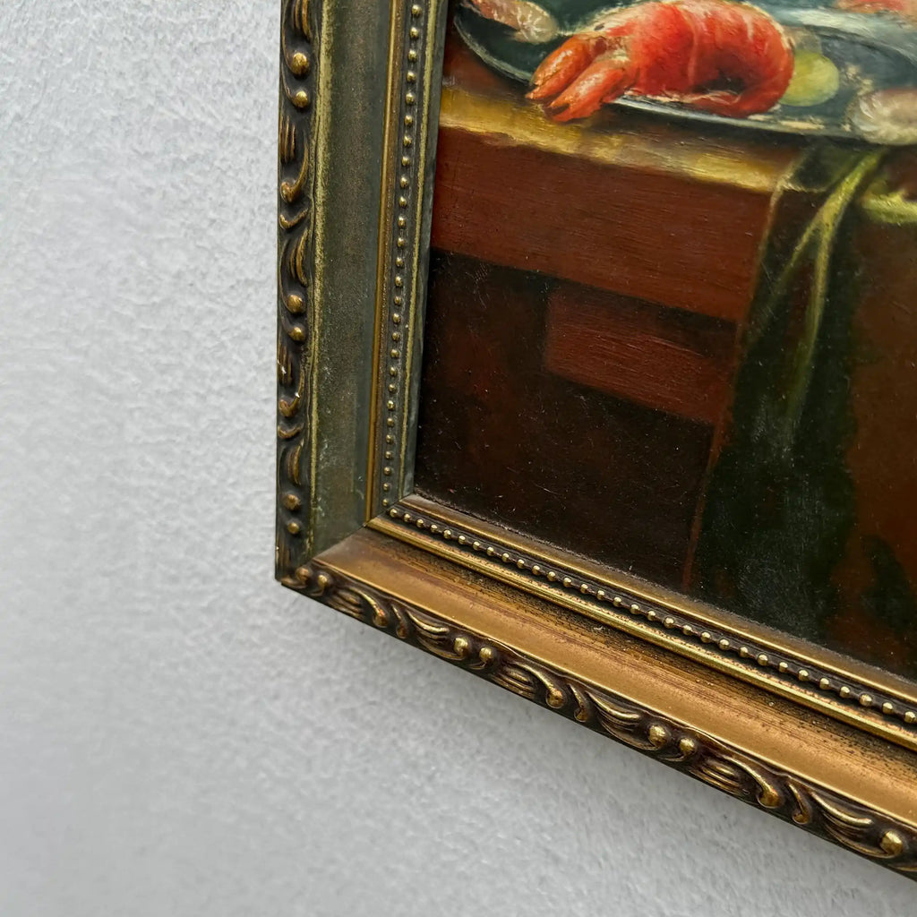 Vintage Still Life Hand-Painted Oil Painting | Mid-20th Century Artwork |  45x35cm - Vintage Oil Painting - Arden Gallery