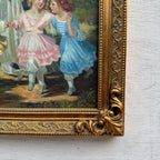 Warm Mother and Child Scene, European Vintage Portrait Art, Classical Figurative Oil Painting（15.0 × 18.9 in） - Vintage Oil Painting - Arden Gallery