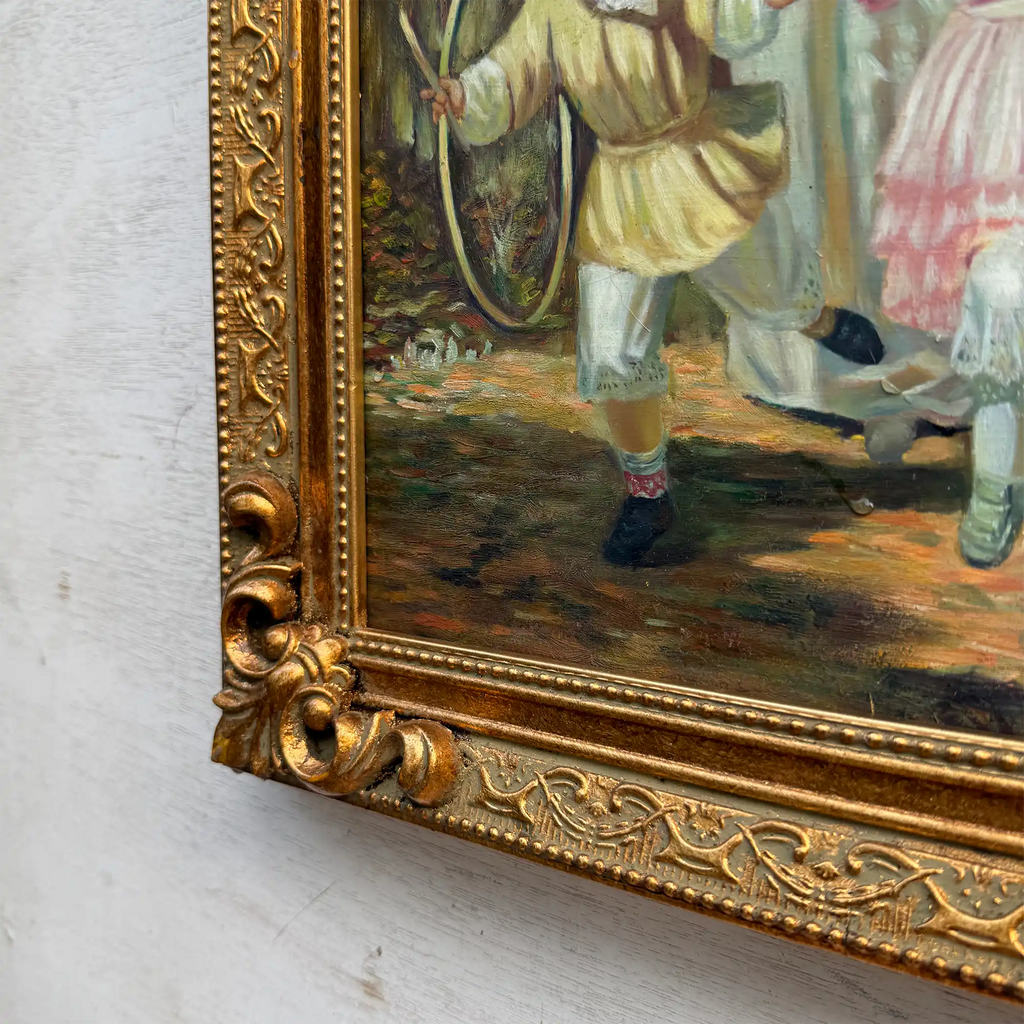 Warm Mother and Child Scene, European Vintage Portrait Art, Classical Figurative Oil Painting（15.0 × 18.9 in） - Vintage Oil Painting - Arden Gallery