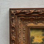 Woodland River at Dusk | Vintage Landscape Oil Painting | Bronze Frame | 11.8×13.8in - Vintage Oil Painting - Arden Gallery