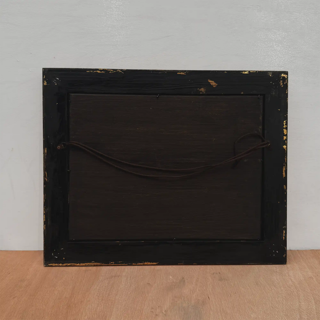 c.1960s Vintage European Alpine Landscape Oil Painting in Baroque Gold Gilt Frame - Vintage Oil Painting - Arden Gallery